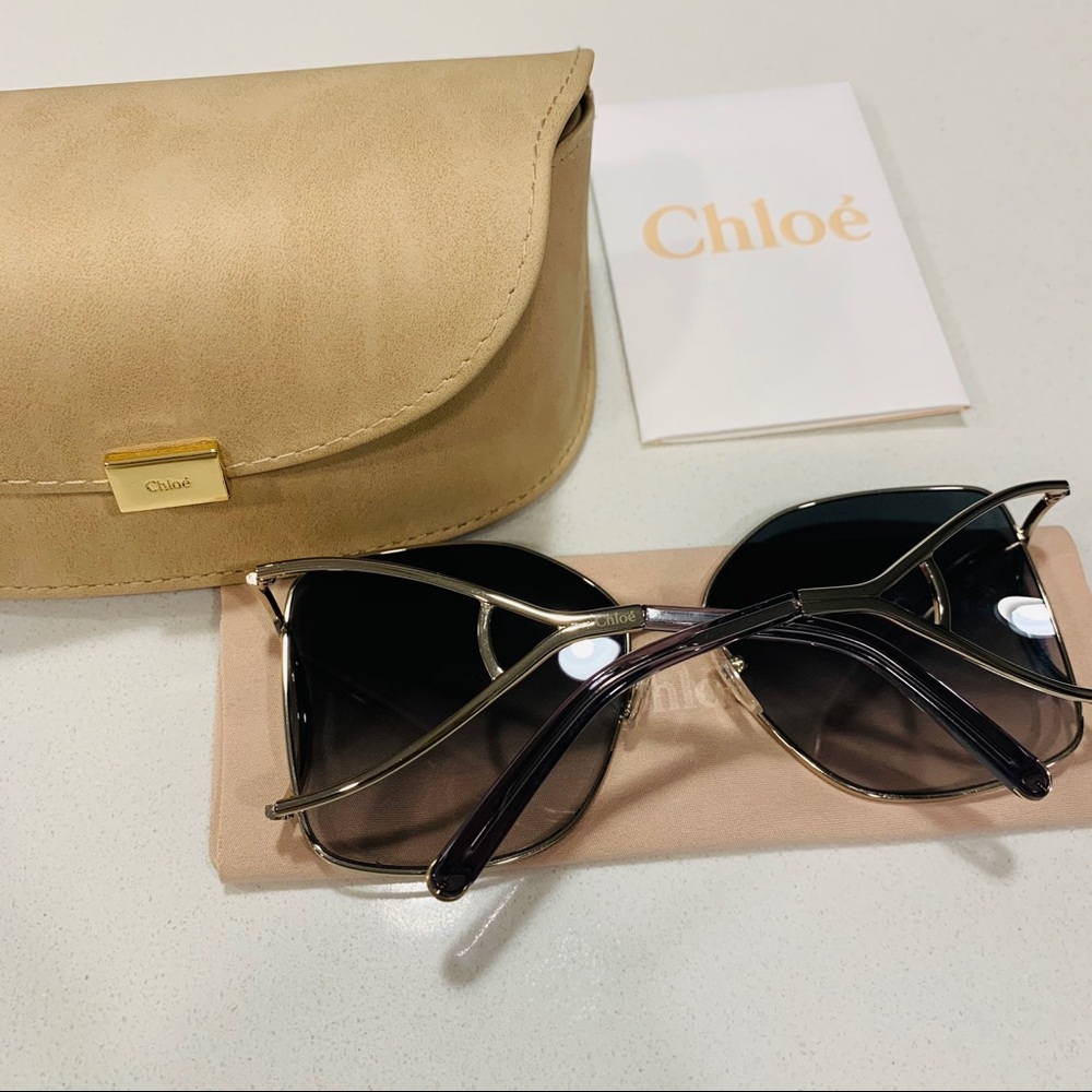 New Chloe | Modified Square Sunglasses 63mm - Picture 15 of 16
